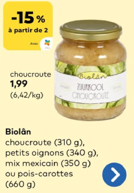 Offre: choucroute