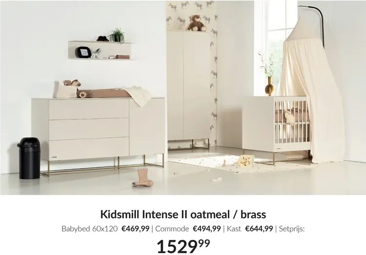 Aanbieding: Intense II oatmeal / brass
