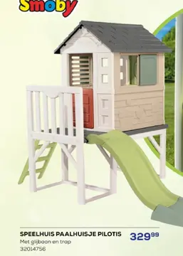 Aanbieding: Speelhuis paalhuisje pilotis