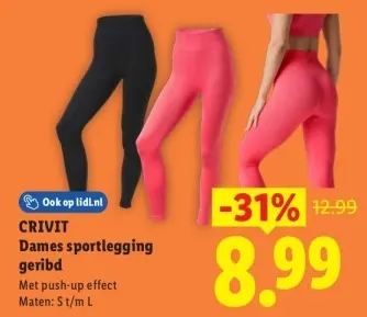 Aanbieding: Dames sportlegging geribd