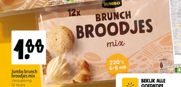 Aanbieding: brunch broodjes mix