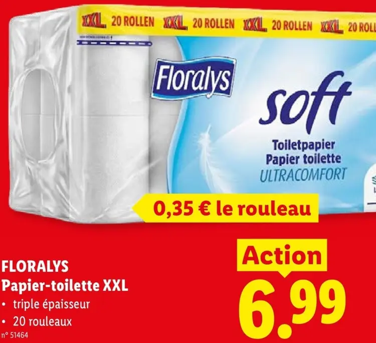 Offre: Papier-toilette XXL