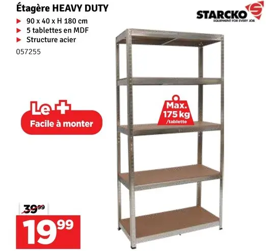 Offre: Étagère HEAVY DUTY
