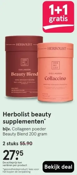 Aanbieding: Herbolist beauty supplementen