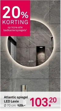 Aanbieding: Atlantic spiegel LED Lexie