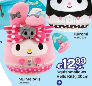 Aanbieding: Hello Kitty My Melody 20cm