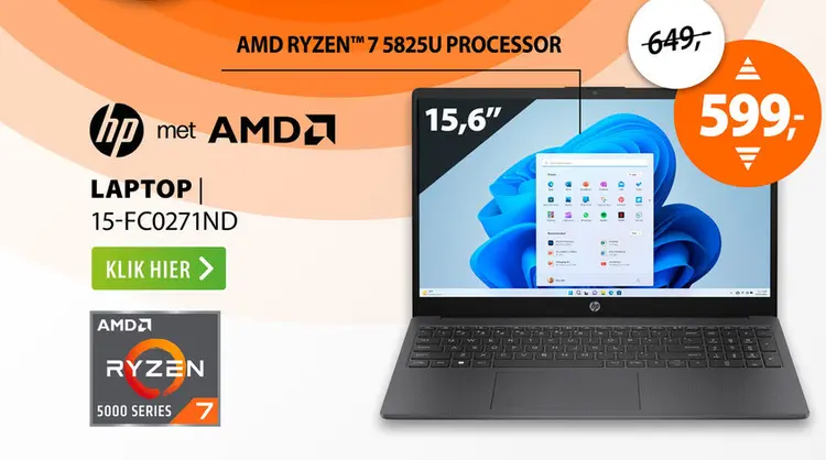Aanbieding: Hp laptop