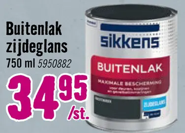 Aanbieding: SIKKENS Buitenlak zijdeglans grachtengroen 750 ml