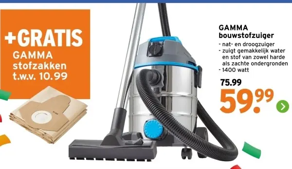 Aanbieding: bouwstofzuiger