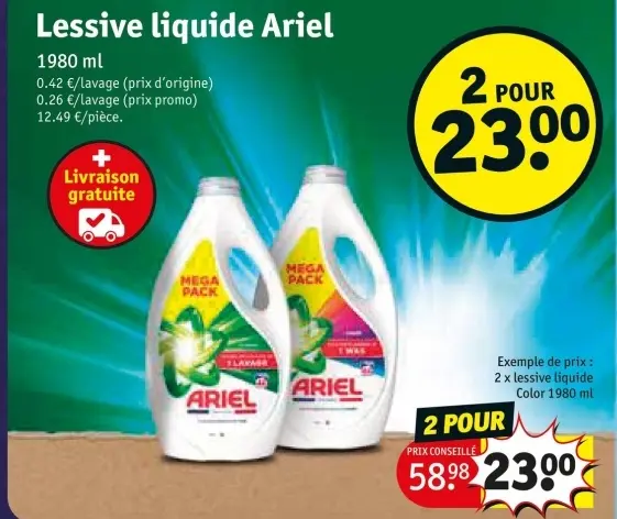 Offre: Lessive liquide