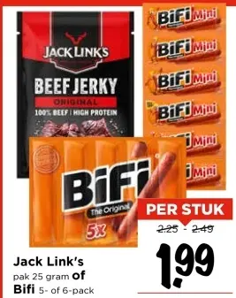 Aanbieding: Jack Link's of Bifi