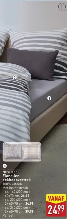 Aanbieding: Flanellen dekbedovertrek