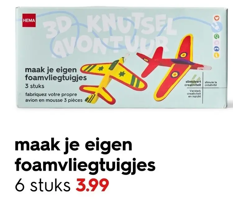 Aanbieding: Maak je eigen foamvliegtuigjes