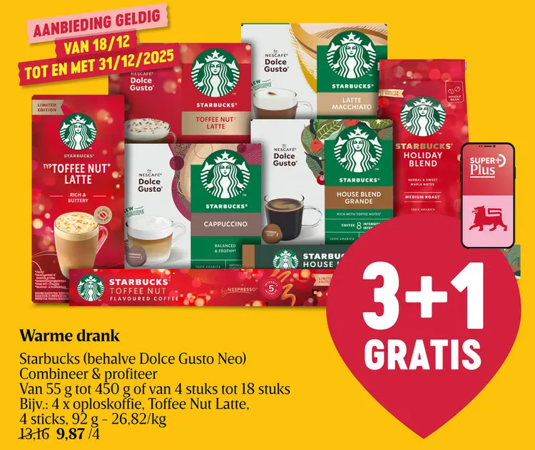 Promotie: Warme drank Starbucks