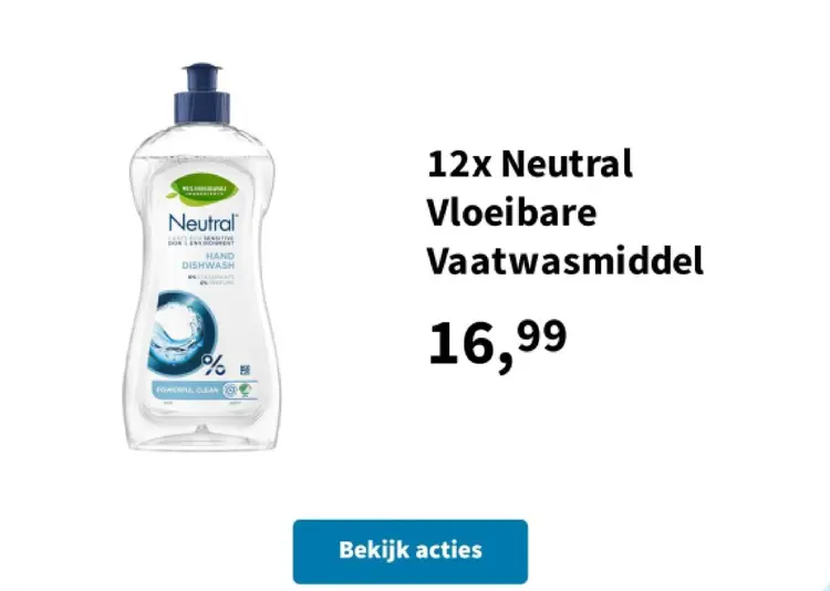 Aanbieding: Vloeibare Vaatwasmiddel