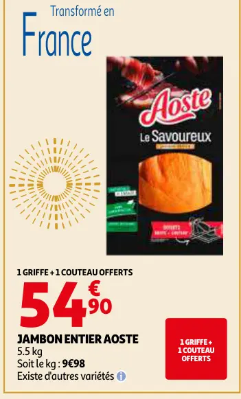 Promotie: Jambon entier