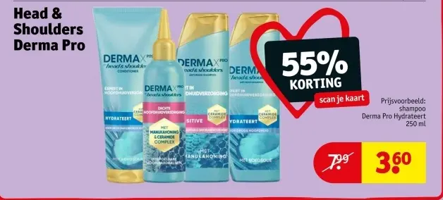 Aanbieding: Head & Shoulders Derma Pro shampoo