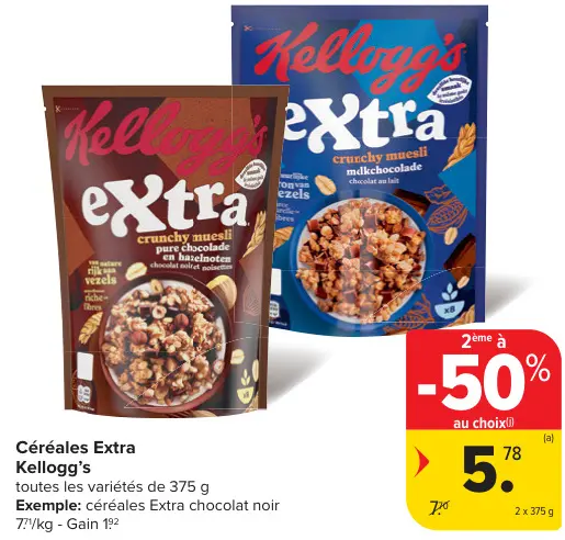 Offre: Céréales Extra