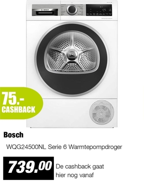 Aanbieding: WQG24500NL Serie 6 Warmtepompdroger