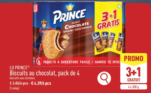Offre: Biscuits au chocolat, pack de 4