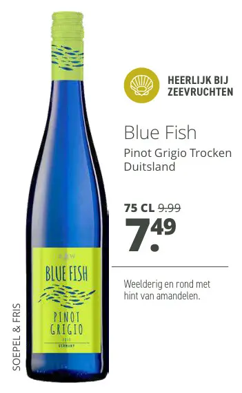 Aanbieding: Blue Fish Pinot Grigio Trocken