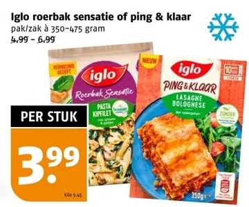 Aanbieding: Iglo roerbak sensatie of ping & klaar