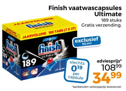 Aanbieding: Vaatwascapsules Ultimate