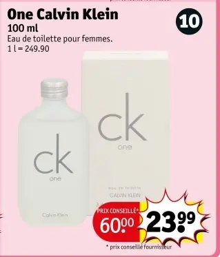 Offre: One Calvin Klein