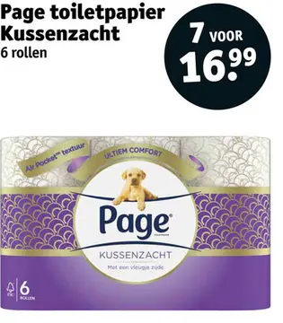 Aanbieding: Page toiletpapier Kussenzacht