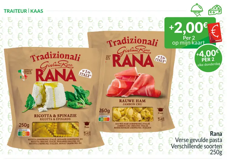 Promotie: Verse gevulde pasta