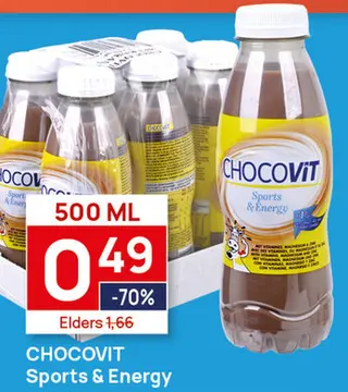 Aanbieding: 6 flessen Chocovit Sports & Energy 500ml