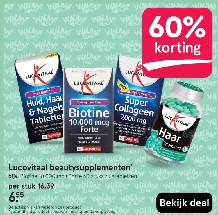 Aanbieding: Lucovitaal beautysupplementen