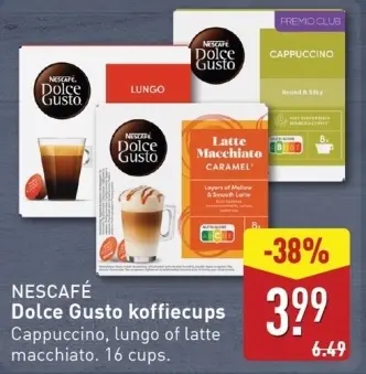 Aanbieding: Dolce Gusto koffiecups