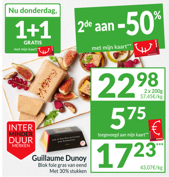 Aanbieding: Guillaume Dunoy Blok foie gras van eend