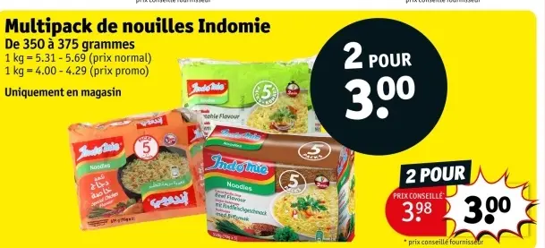 Offre: Multipack de nouilles