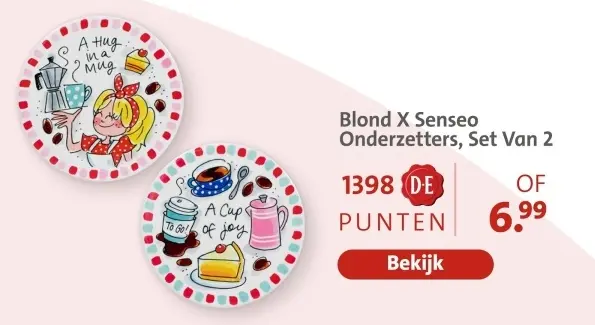 Aanbieding: Blond X Senseo Onderzetters set van 2