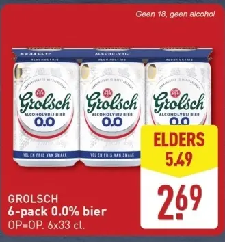 Aanbieding: 6-pack 0.0% bier