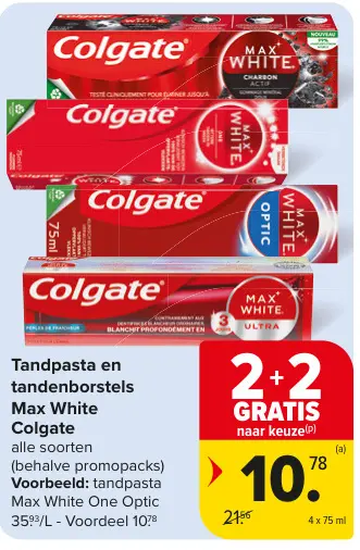 Promotie: Tandpasta en tandenborstels Max White