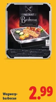Aanbieding: Wegwerpbarbecue