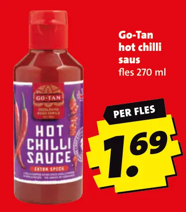 Aanbieding: hot chilli saus