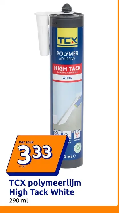 Promotie: polymeerlijm High Tack White