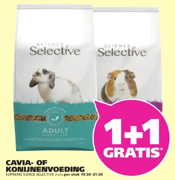 Aanbieding: Cavia- of konijnenvoeding supreme