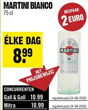 Aanbieding: Martini Bianco 75 cl