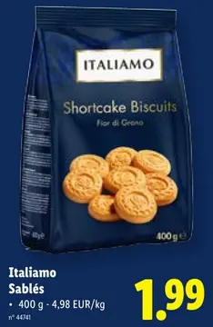 Offre: Italiamo Sablés