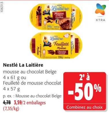 Offre: Mousse au chocolat Belge