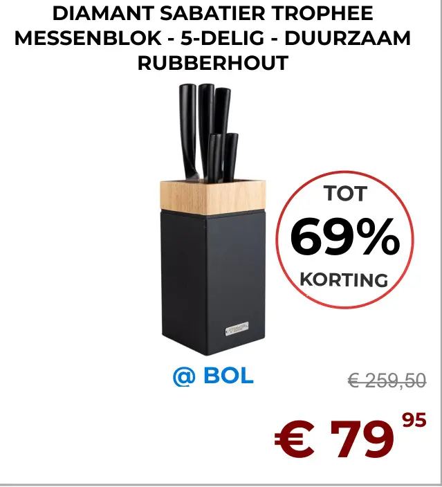 Aanbieding: Diamant sabatier trophee messenblok
