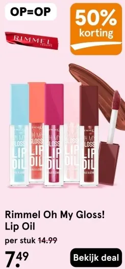 Aanbieding: Oh My Gloss! Lip Oil
