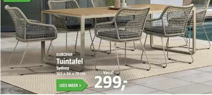 Aanbieding: Tuintafel Sydney