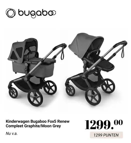 Aanbieding: Kinderwagen Bugaboo Fox5 Renew Compleet Graph