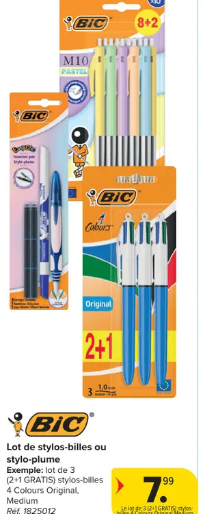 Offre: Lot de stylos-billes ou stylo-plume